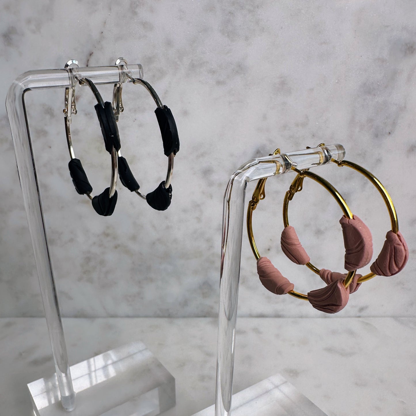 Petal Hoop Earrings