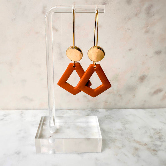 Terracotta Diamond earrings