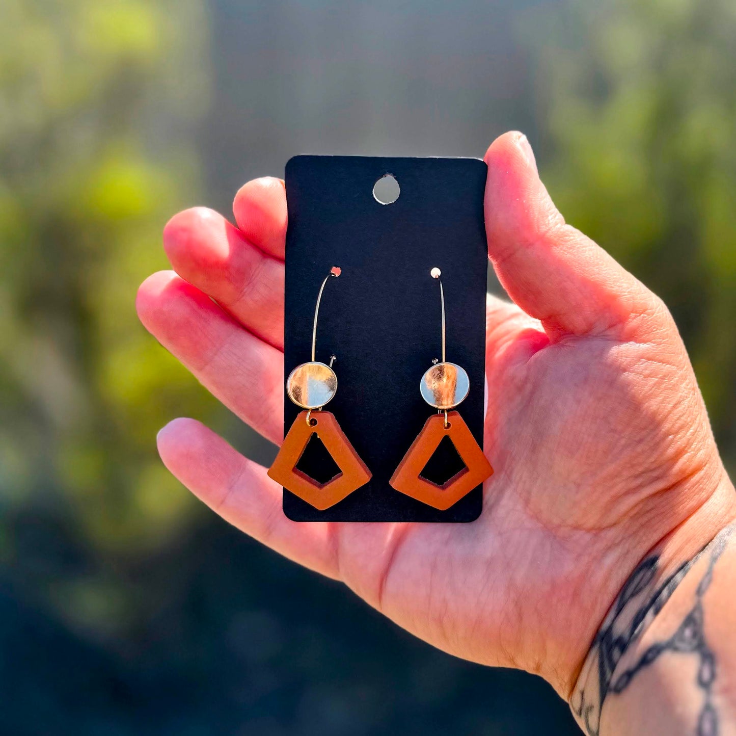 Terracotta Diamond earrings