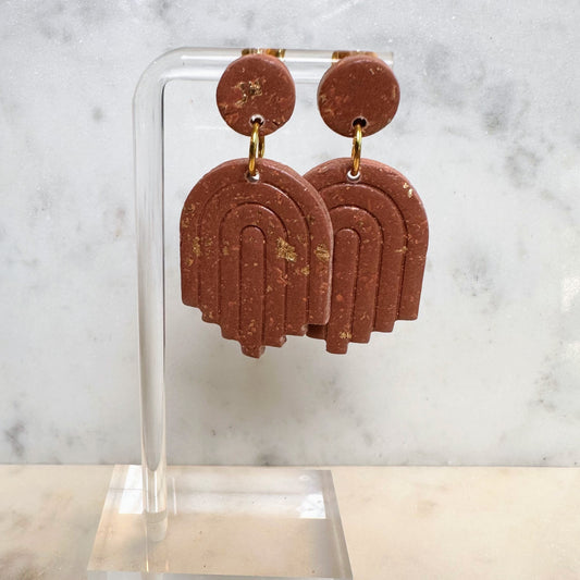 Terracotta Arch Earrings