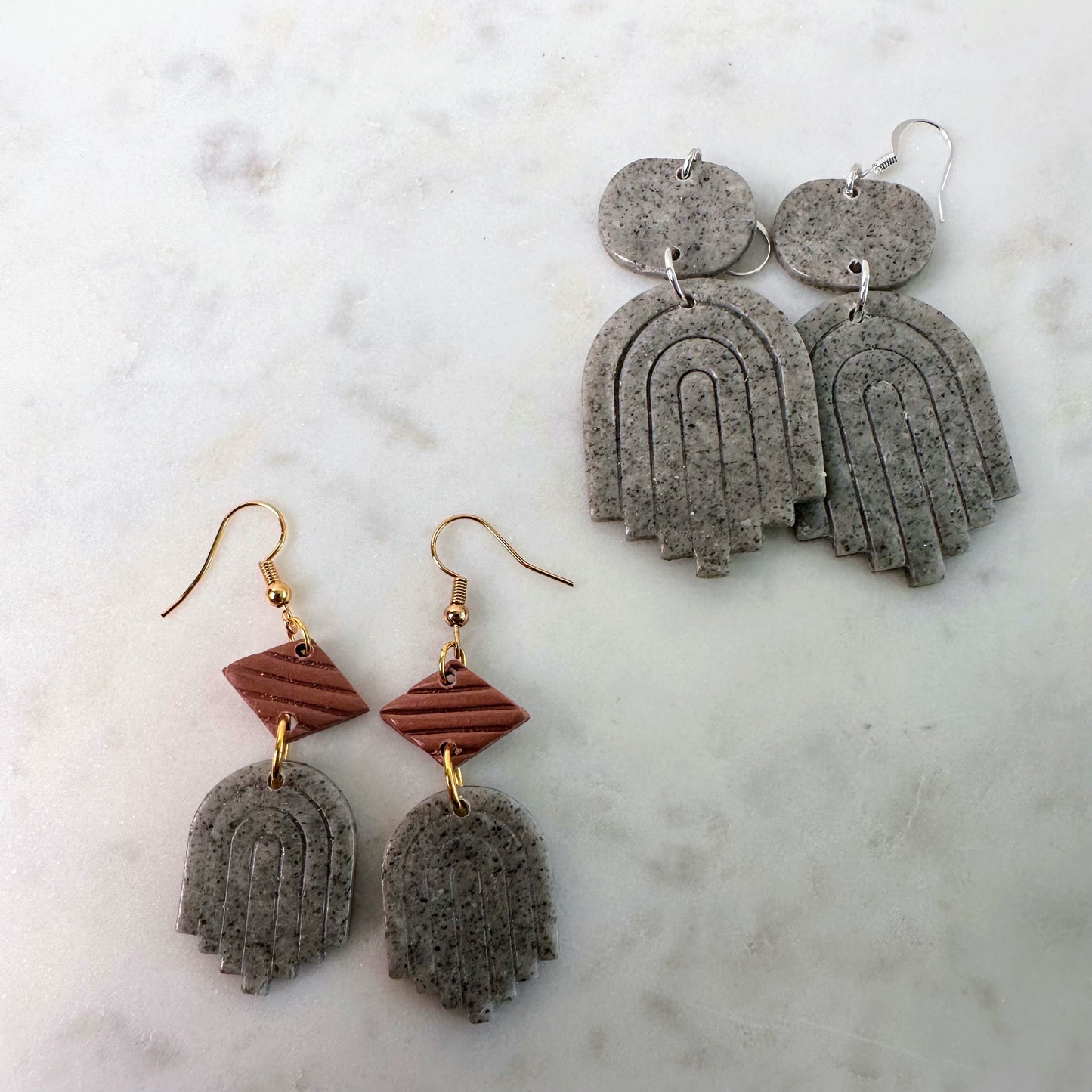 Cement Arch Earrings