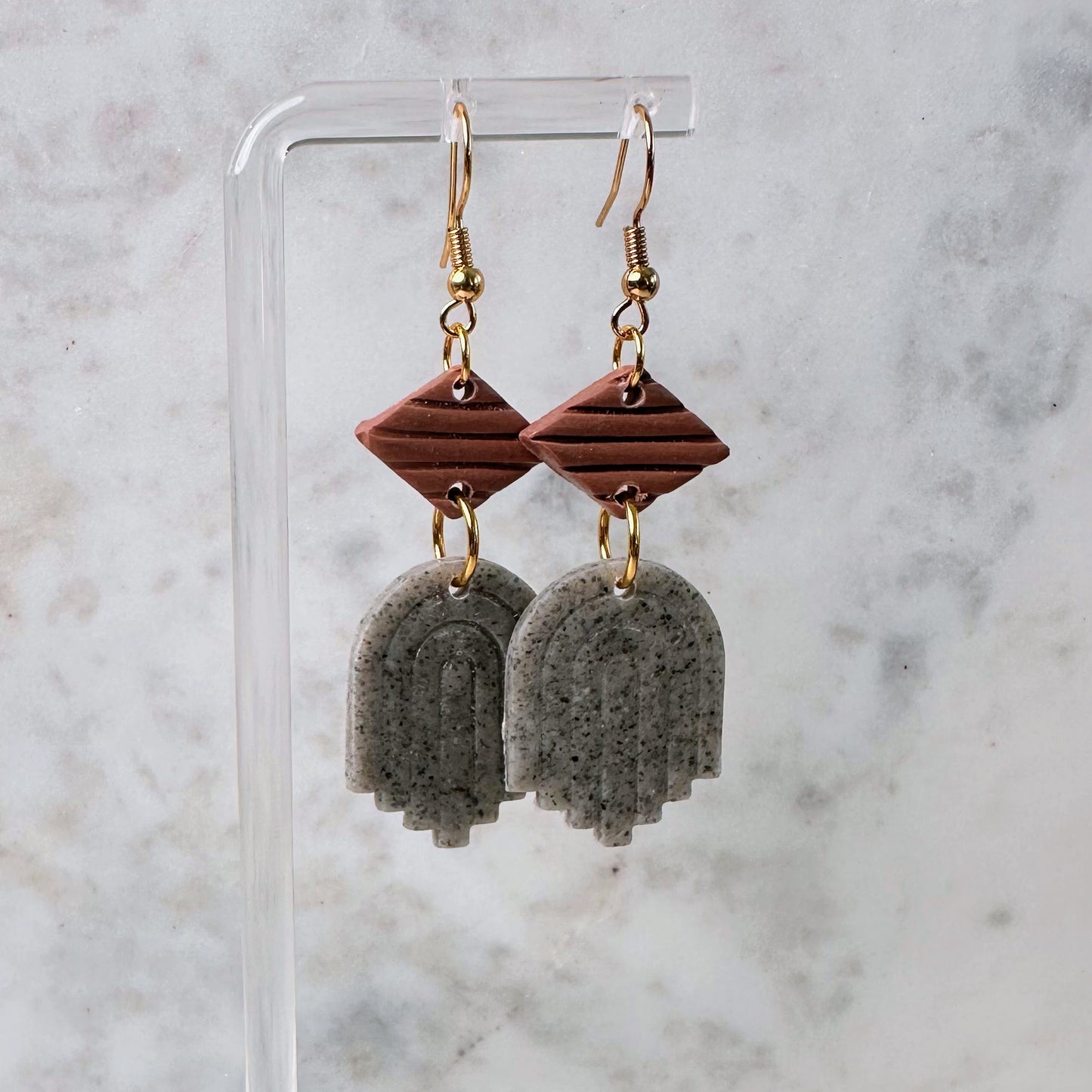 Cement Arch Earrings