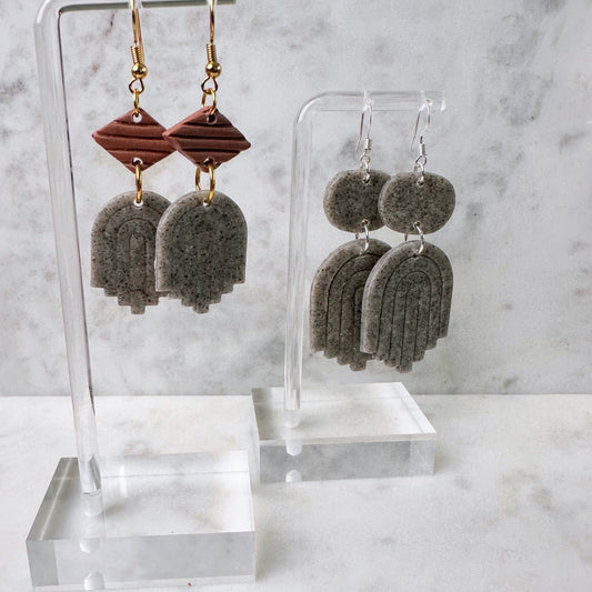 Cement Arch Earrings