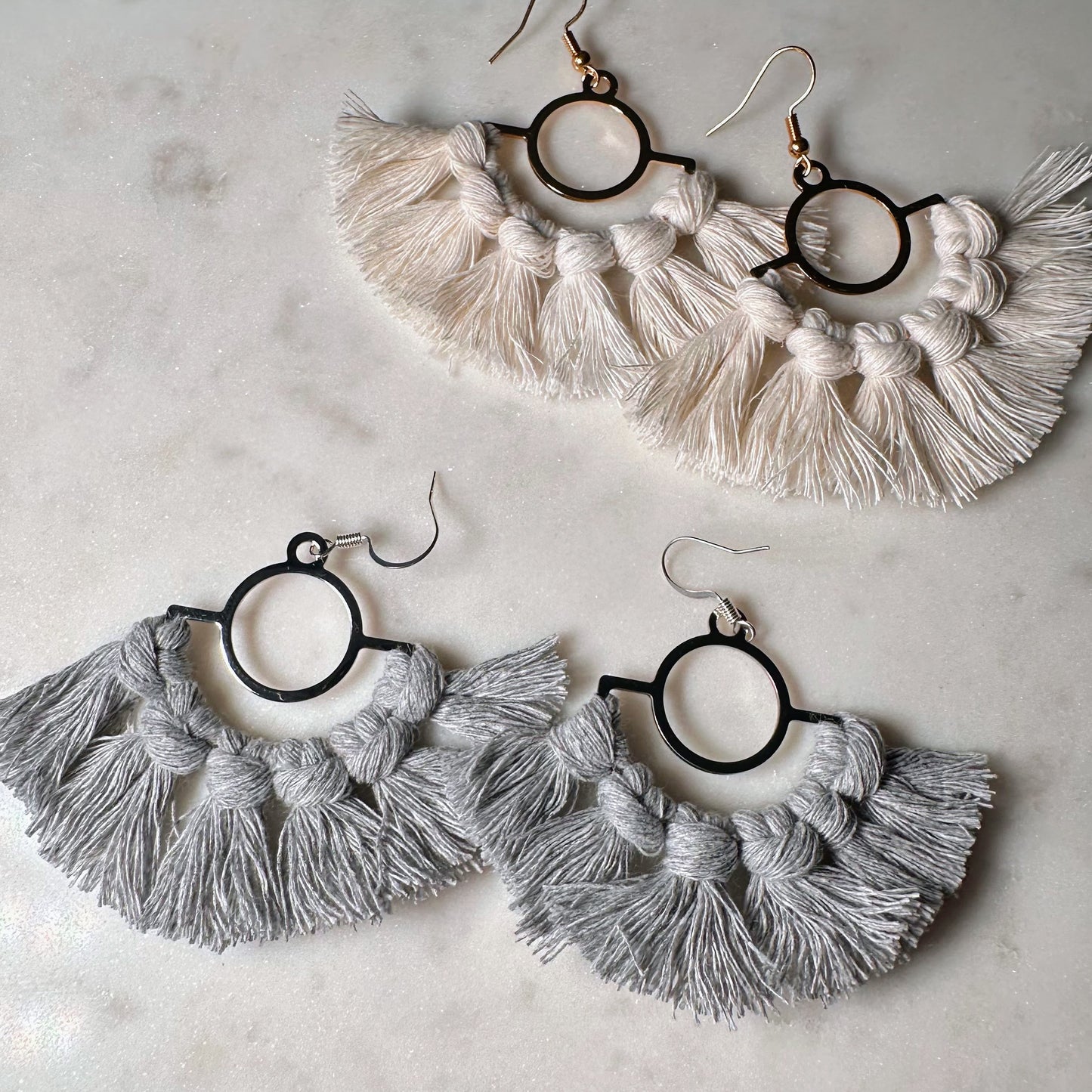 Modern Macramé Earrings